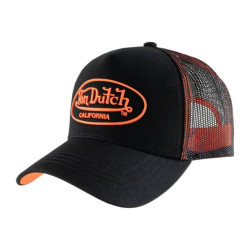 Casquette-Von-Dutch-Noir-Orange-fluo-Trucker-Snapback-DOM-ref-VD-DOM-0