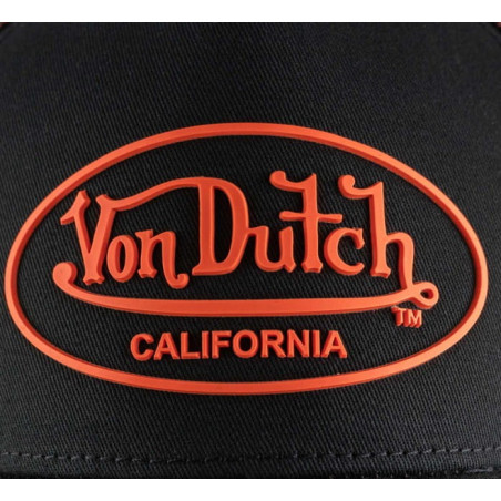 Casquette-Von-Dutch-Noir-Orange-fluo-Trucker-Snapback-DOM-ref-VD-DOM-0