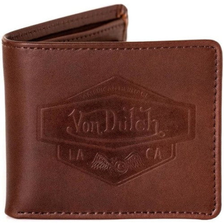 Porte-feuille-en-cuir-Von-Dutch-Diwane-Marron-ref-VD-DIWANE25