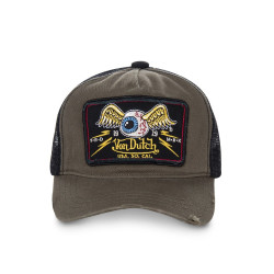 Casquette-Trucker-Homme-Von-Dutch-Flying-Eye-Kaki-ref-VD-TRUCK06