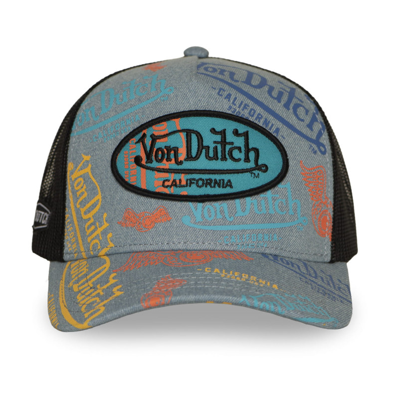 Casquette-Von-Dutch-Bleue-Trucker-Snapback-en-Denim-CAFE-ref-VD-CAFE09