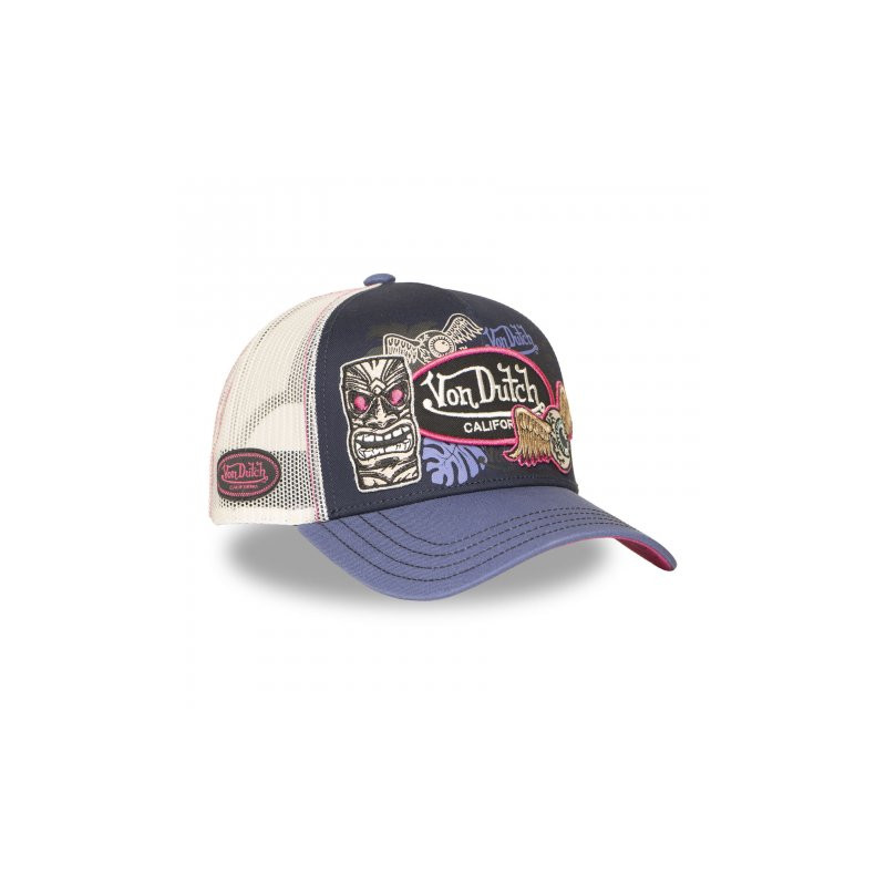 Casquette-Von-Dutch-Bleue-Trucker-Snapback-PATCHES-ref-VD-PATCHES14