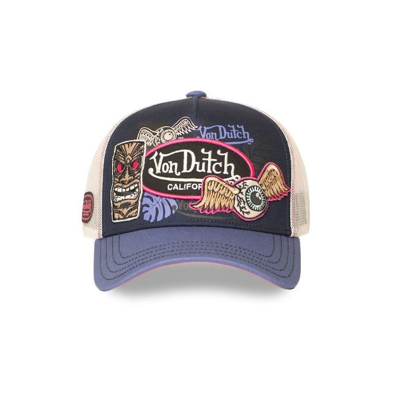 Casquette-Von-Dutch-Bleue-Trucker-Snapback-PATCHES-ref-VD-PATCHES14