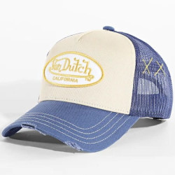 Casquette-Von-Dutch-Jaune-Trucker-Snapback-effet-Usé-USED-ref-VD-USED13