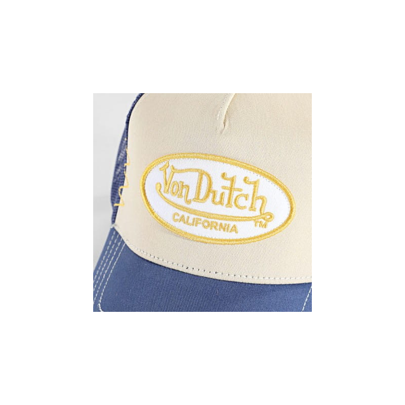 Casquette-Von-Dutch-Jaune-Trucker-Snapback-effet-Usé-USED-ref-VD-USED13