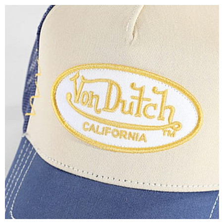 Casquette-Von-Dutch-Jaune-Trucker-Snapback-effet-Usé-USED-ref-VD-USED13