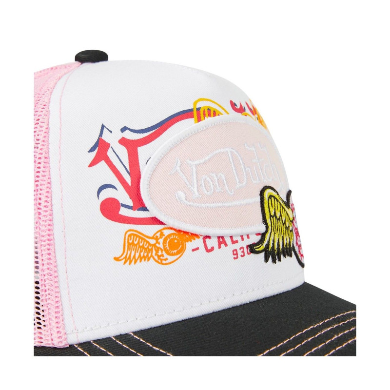 Casquette-Von-Dutch-Rose-Trucker-Snapback-FLYING-EYE-ref-VD-PAT-PIN