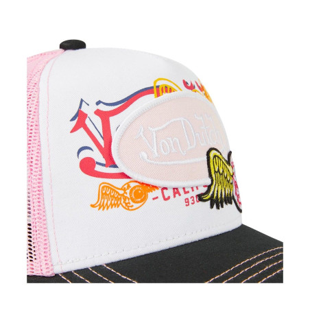 Casquette-Von-Dutch-Rose-Trucker-Snapback-FLYING-EYE-ref-VD-PAT-PIN