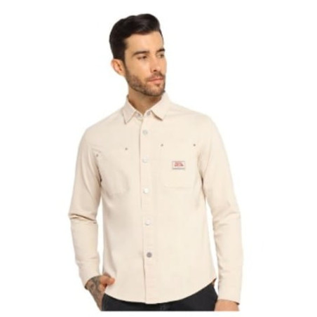 Chemise-Royal-Enfield-pour-Homme-ARLO-SOLID-ref-RLASHO250474