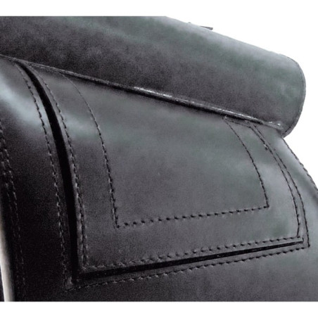 Sacoche-de-cadre-Longride-pour-XL-Sportster-Lisse-Noire-ref-986381