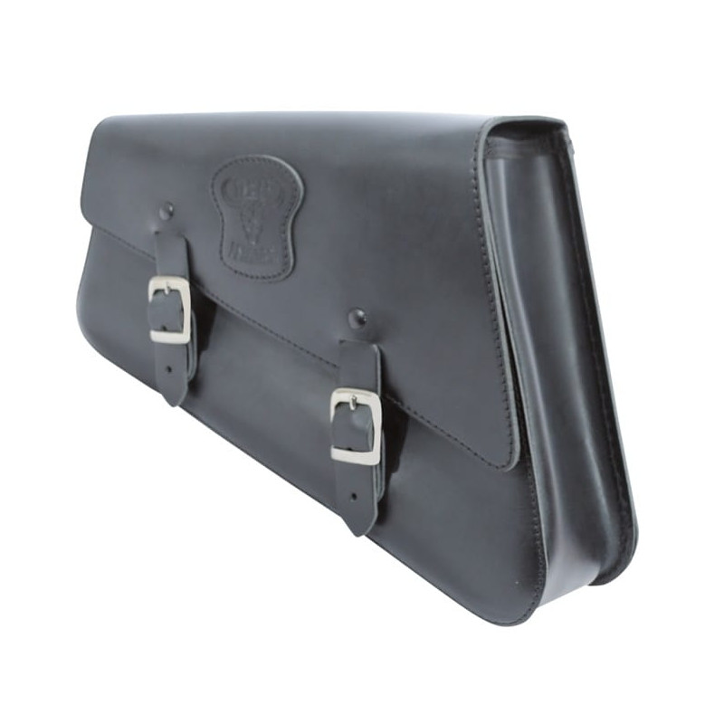 Sacoche-latérale-Texas-Leather-noire-avec-boucles-mattes-pour-Sportster-ref-756981