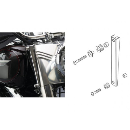 Kit-montage-pare-brise-Stinger-Softail-FL-ref-603434