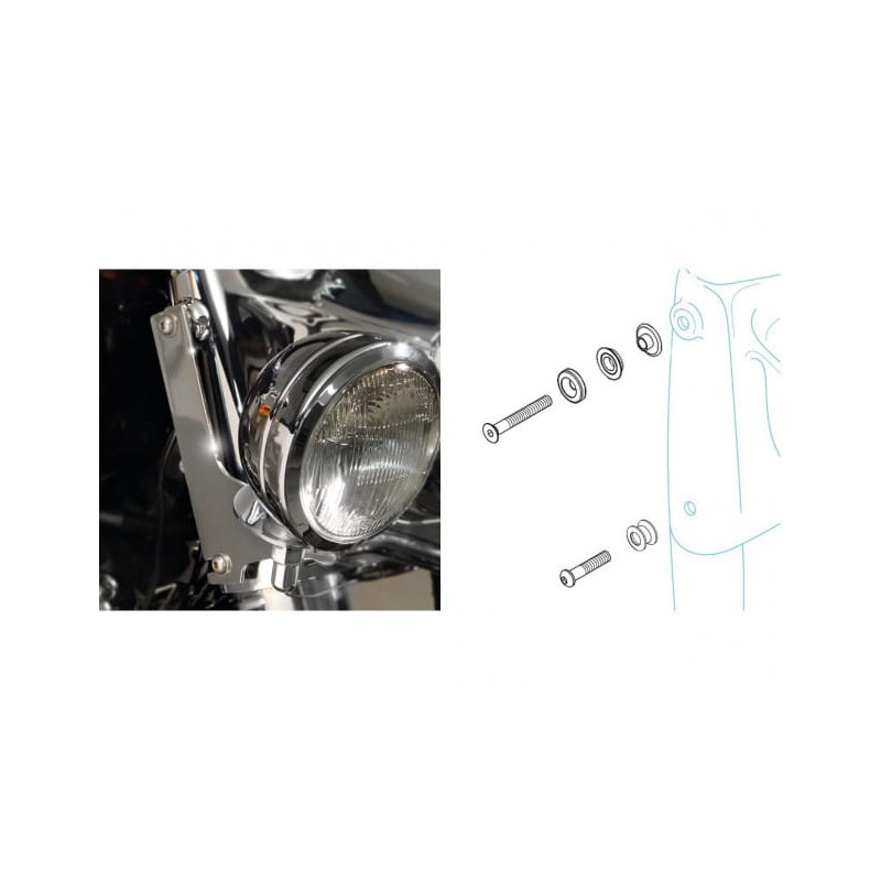 Kit-montage-pare-brise-Stinger-Road-King-ref-603439