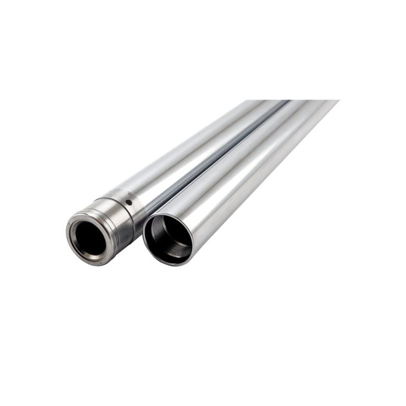 Tubes-de-fourche-39-mm-21-3-8-finition-chromée-pour-Sportster-et-FXR-ref-909849