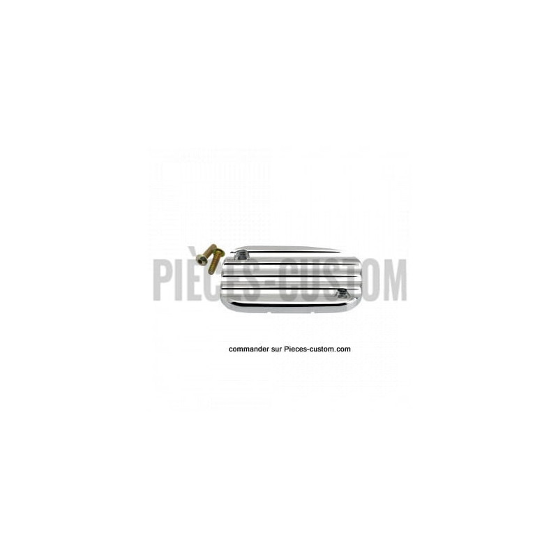 Cache-Maitre-cylindre-embrayage-Finned-Chrome-FLH-V-rod-de-2006-à-2017-ref-06101763
