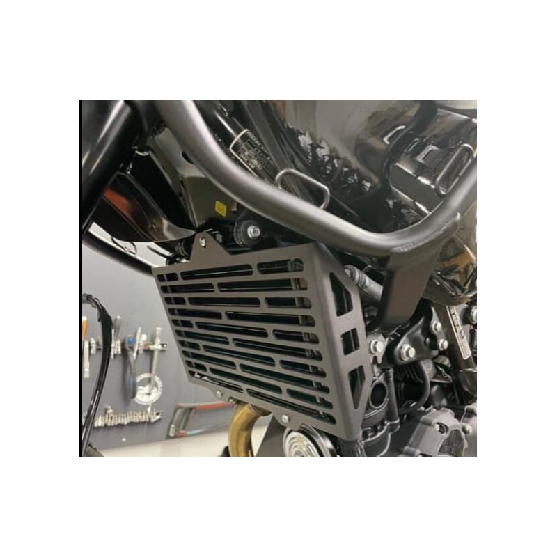 Protection-de-radiateur-noire-pour-Himalayan-et-Guerrilla-450-ref-RE450-03B