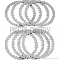 Kit-de-8-disques-Lisses-pour-Big-Twin-de-1990-à-1997-et-Sportster-XL-de-1991-et-après-ref-11310482