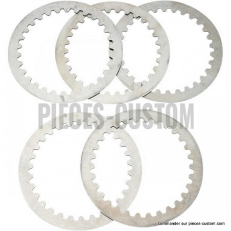 Kit-de-5-disques-Lisses-pour-Sportster-de-1986-à-1990-ref-11310479