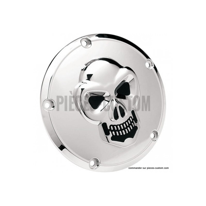 Trappe-embrayage-Skull-chromé-pour-Big-Twin-de-1999-à-2018-ref-19020061