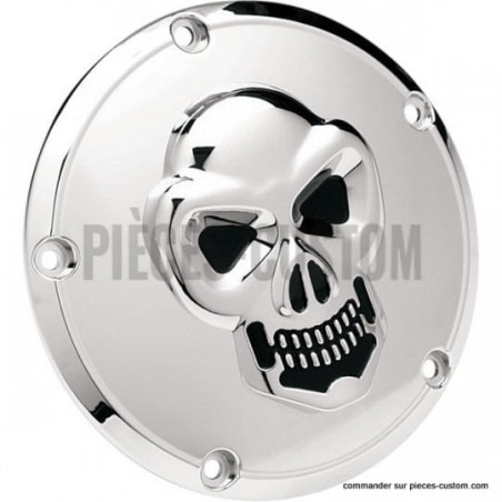 Trappe-embrayage-Skull-chromé-pour-Big-Twin-de-1999-à-2018-ref-19020061