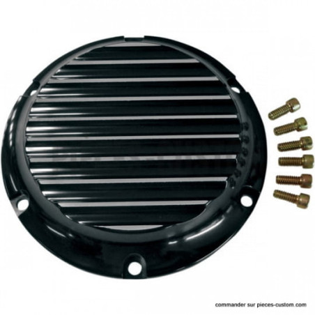Trappe-d-embrayage-Joker-Machine-Noir-à-ailette-pour-Sportster-XL-de-2004-à-2021-ref-11070167