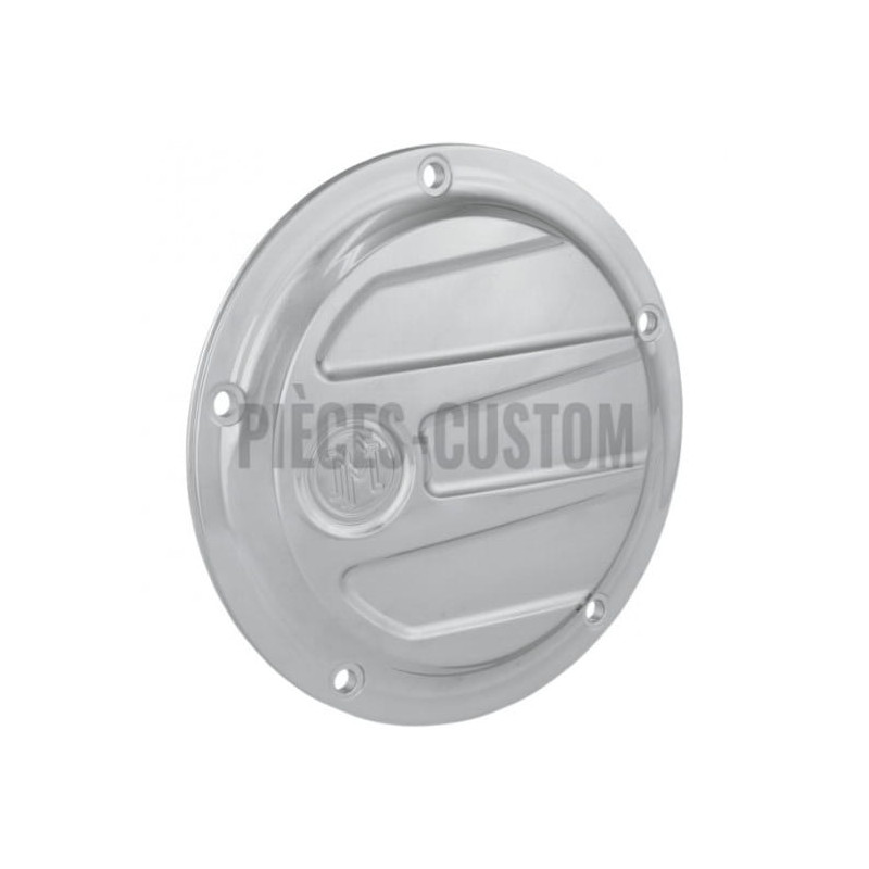Trappe-embrayage-Performance-Machine-Scallop-chrome-pour-Big-Twin-de-1999-à-2018-ref-11070313