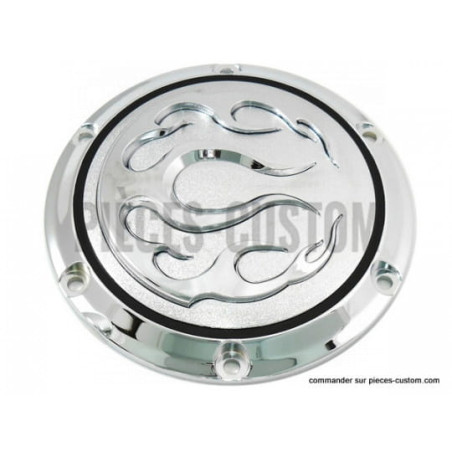 Trappe-d-embrayage-Flammée-pour-Sportster-de-2004-à-2020-ref-42-0468