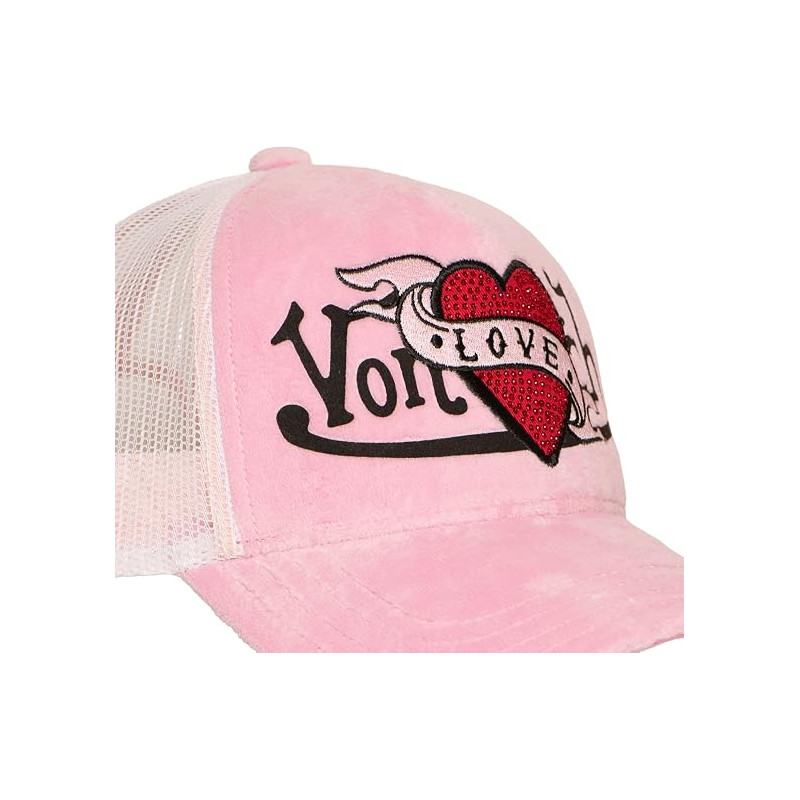 Casquette-trucker-rose-LOVE-P-Von-Dutch-ref-VD-LOVE-P
