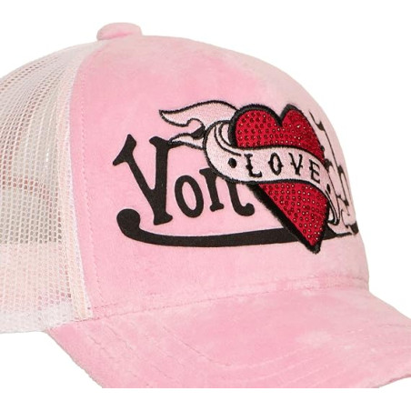 Casquette-trucker-rose-LOVE-P-Von-Dutch-ref-VD-LOVE-P