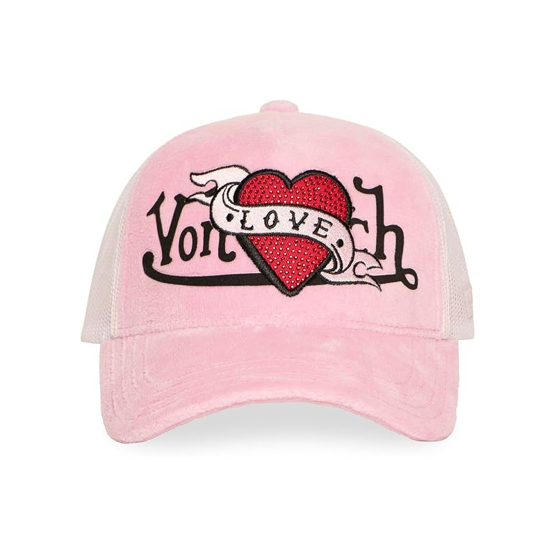 Casquette-trucker-rose-LOVE-P-Von-Dutch-ref-VD-LOVE-P