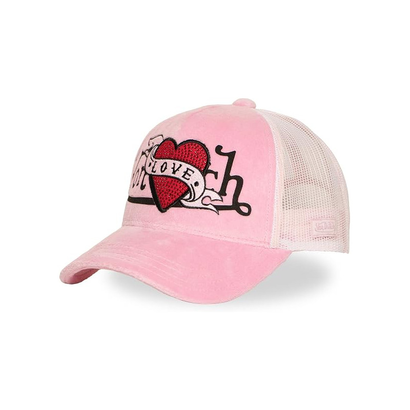 Casquette-trucker-rose-LOVE-P-Von-Dutch-ref-VD-LOVE-P