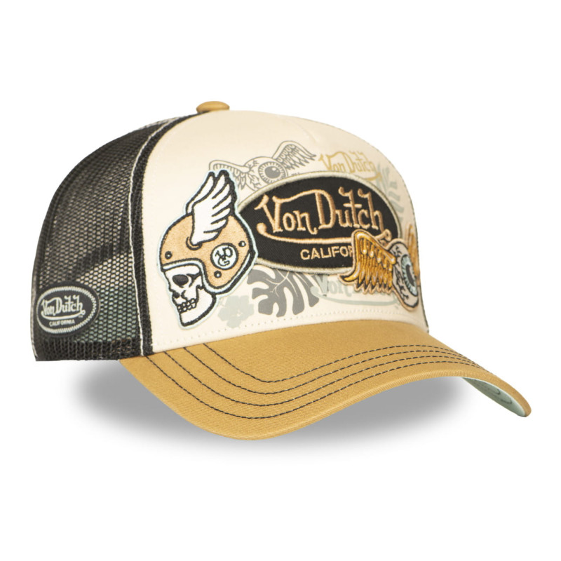 Casquette-Vondutch-Beige-Trucker-Snapback-PATCHES-REF-VD-PATCHES-15