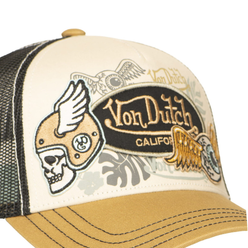 Casquette-Vondutch-Beige-Trucker-Snapback-PATCHES-REF-VD-PATCHES-15