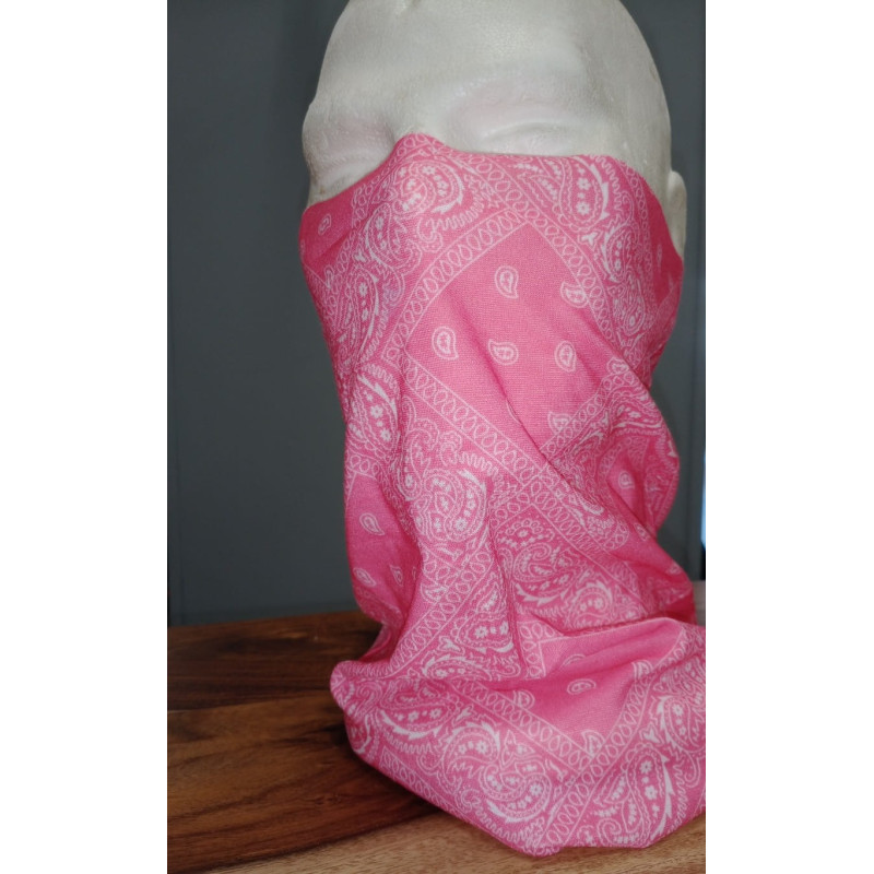 Tour-de-cou-tube-rose-bandana-ref-TDC7