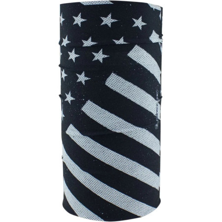 Tour-de-cou-Noir-et-blanc-Drapeau-Motley-Tube-doublé-polaire-ref-25020124