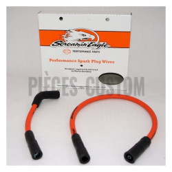Câbles-de-bougie-orange-Sreamin-Eagle-pour-Sportster-de-2007-à-2020-ref-31902-08A