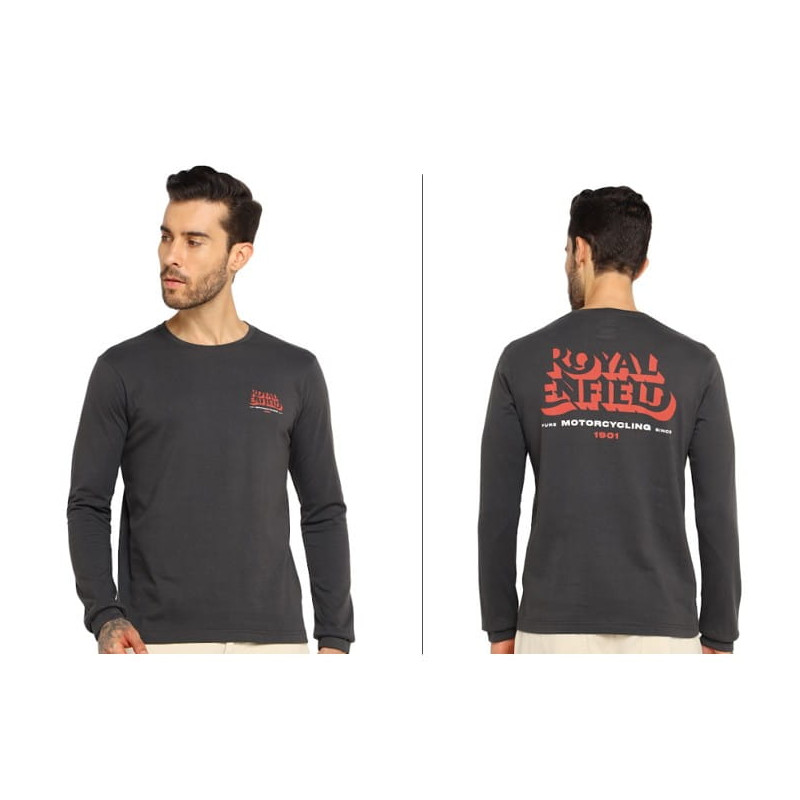 T-Shirt-manches-longues-KNOCKOUT-noir-Royal-Enfield-ref-RLATSO250114