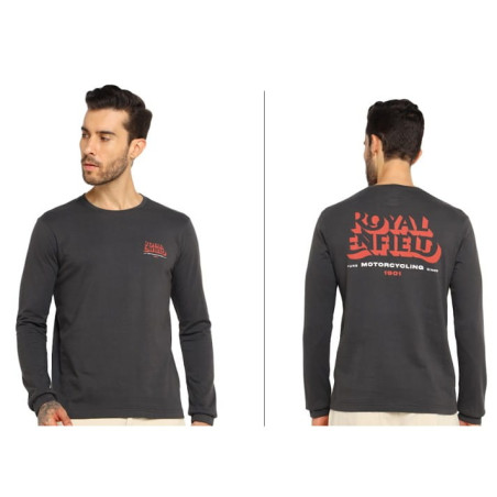 T-Shirt-manches-longues-KNOCKOUT-noir-Royal-Enfield-ref-RLATSO250114