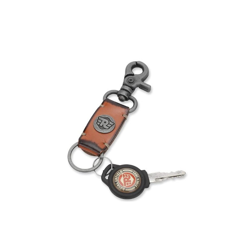 Porte-clés-en-cuir-marron-Royal-Enfield-ref-RLCKCH000007