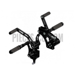 Commandes-avancées-Rick-s-Noir-+-2-modèles-Grooved-pour-Softail-M8-de-2018-à-2022-ref-901740