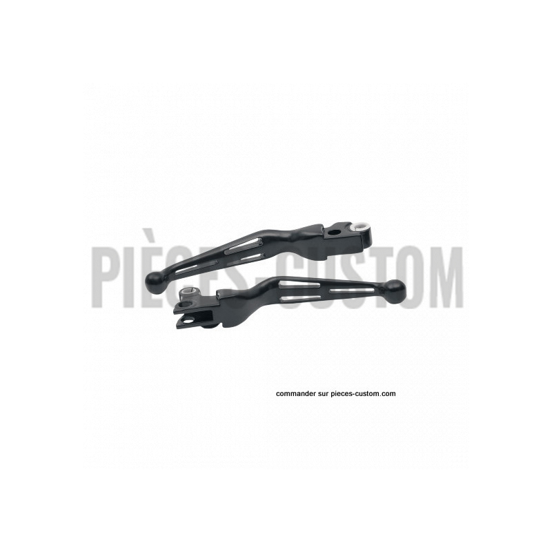 Kit-de-leviers-fendus-noir-mat-pour-Big-twin-et-Sportster-de-1996-à-2017