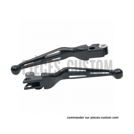 Kit-de-leviers-fendus-noir-mat-pour-Big-twin-et-Sportster-de-1996-à-2017