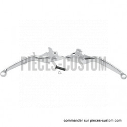 Kit-de-leviers-Larges-chromés-pour-Touring-de-2008-à-2016-embrayage-câble