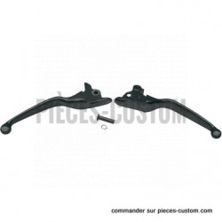 Kit-de-leviers-Larges-noir-mat-pour-Touring-de-2008-à-2016-embrayage-câble