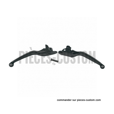 Kit-de-leviers-Larges-noir-mat-pour-Touring-de-2008-à-2016-embrayage-câble