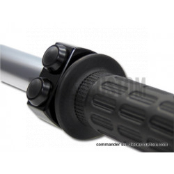 Commande guidon avec boutons poussoirs noirs
