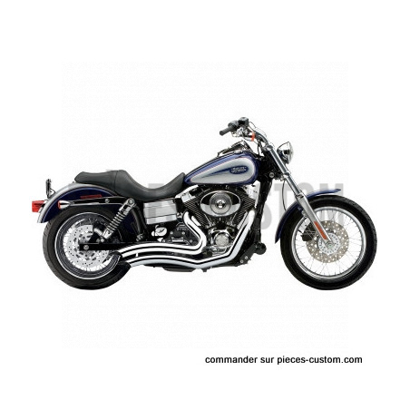 Échappement-Cobra-Short-Swept-chromé-pour-Dyna-de-2012-à-2017