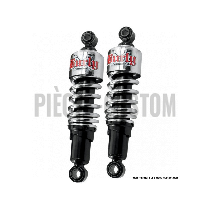 Amortisseurs-Burly-Slammer-chrome-de-10.5"-pour-Touring-de-1984-à-2021