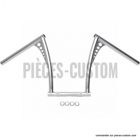 guidon-1"-king-ape-hanger-hauteur-12"-chromé-pour-springer