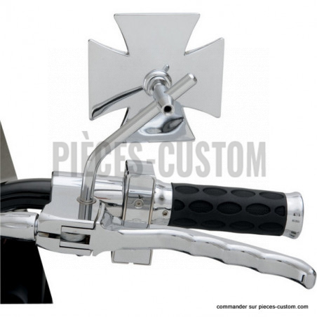 rétroviseur-croix-de-malte-chrome